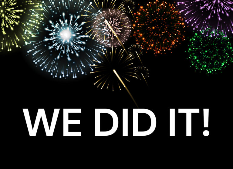 We Did It